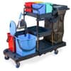 Reinigungswagen, 4 x 5l + 2 x 18l Eimer