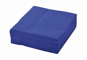 Servietten 40x40cm 2-lagig 1/4 Falz blau