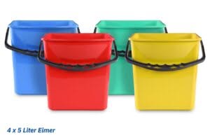 Reinigungswagen, 4 x 5l + 2 x 18l Eimer, weitere Produktansicht