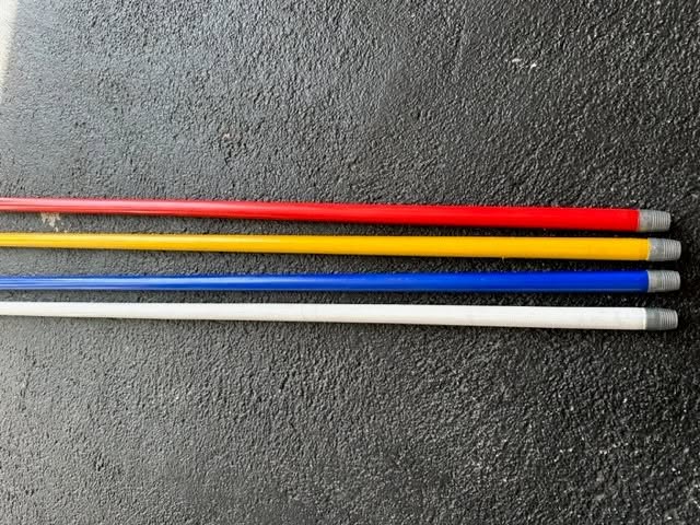 Besenstiel mit Gewinde + Kunststoff- Ummantelung 140cm